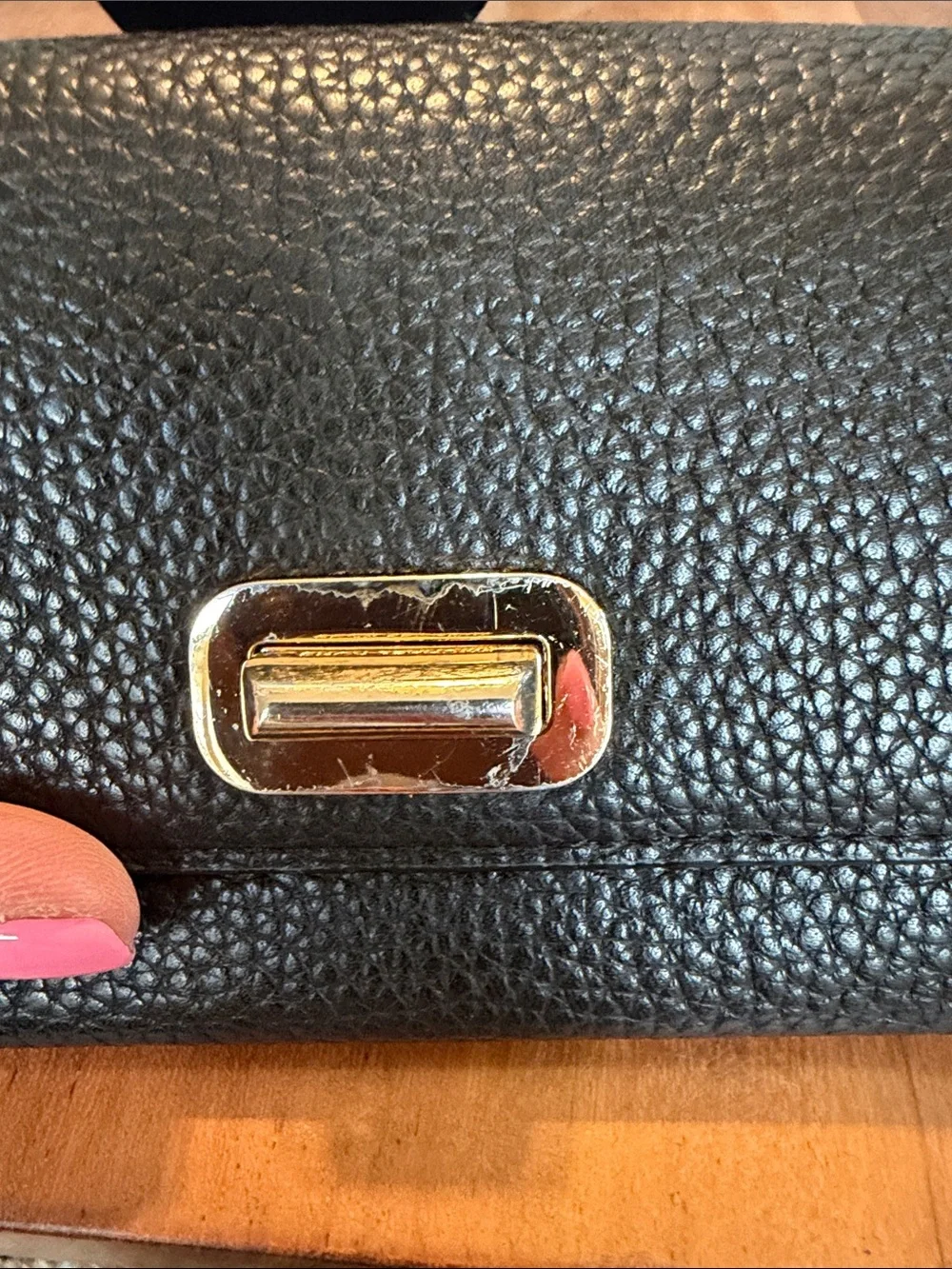 Michael Kors Old Money‎ 2010’s Sullivan Leather Carryall Wallet Black GUC